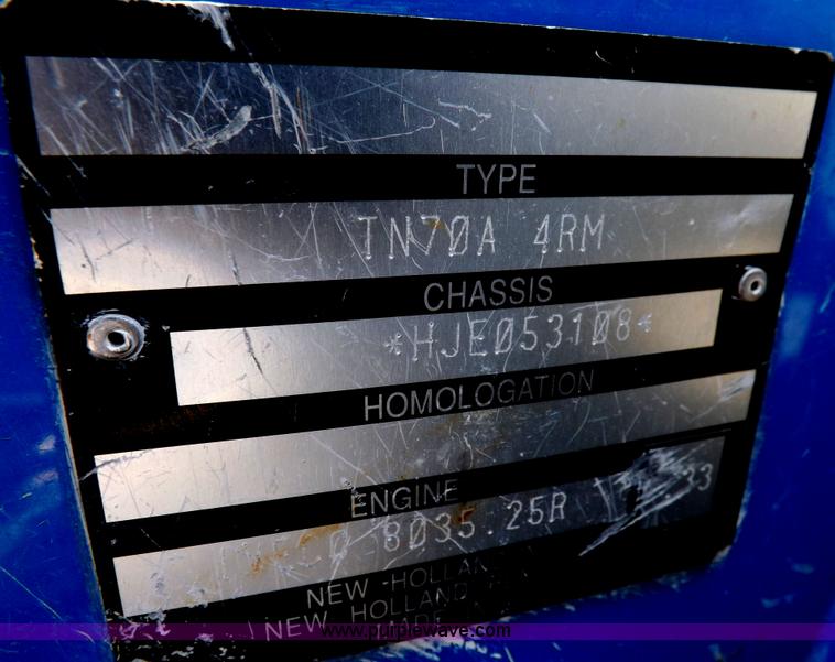 image for item H1794 2006 New Holland TN70A MFWD tractor