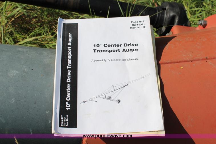 image for item J1114 DMC 10" center drive transport auger