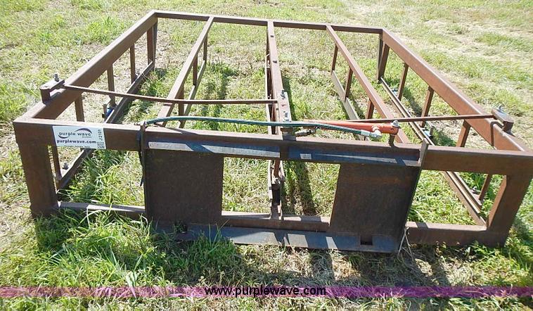 image for item J2101 Small square bale accumulator skid steer attachment