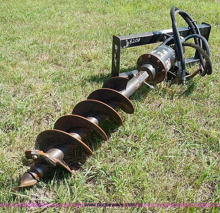 image for item J2143 Danuser hydraulic post hole digger skid steer attachment