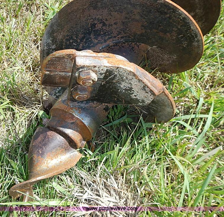 image for item J2143 Danuser hydraulic post hole digger skid steer attachment