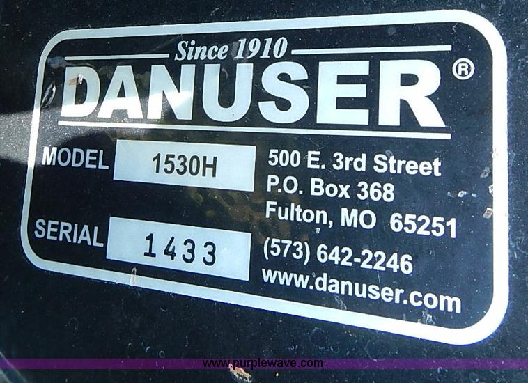 image for item J2143 Danuser hydraulic post hole digger skid steer attachment