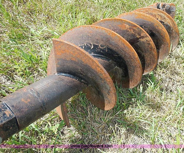 image for item J2143 Danuser hydraulic post hole digger skid steer attachment