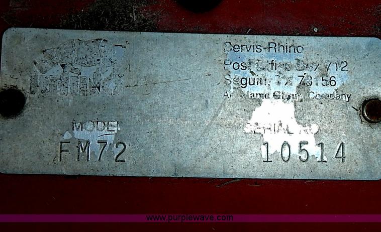 image for item J3168 Rhino FM72 finish mower