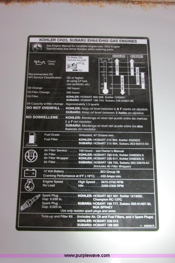 image for item AZ9586 Hobart Champion Elite welder/generator