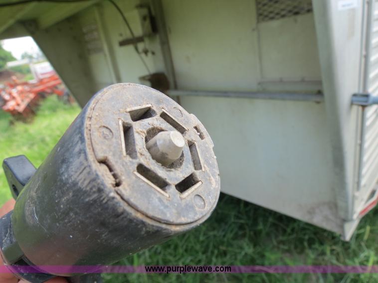 image for item F4957 2001 Eby Ruff Neck 26' aluminum gooseneck stock trailer