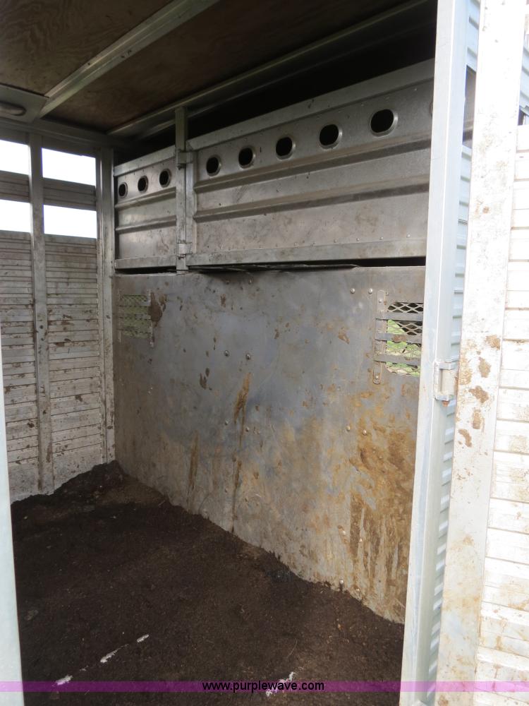 image for item F4957 2001 Eby Ruff Neck 26' aluminum gooseneck stock trailer