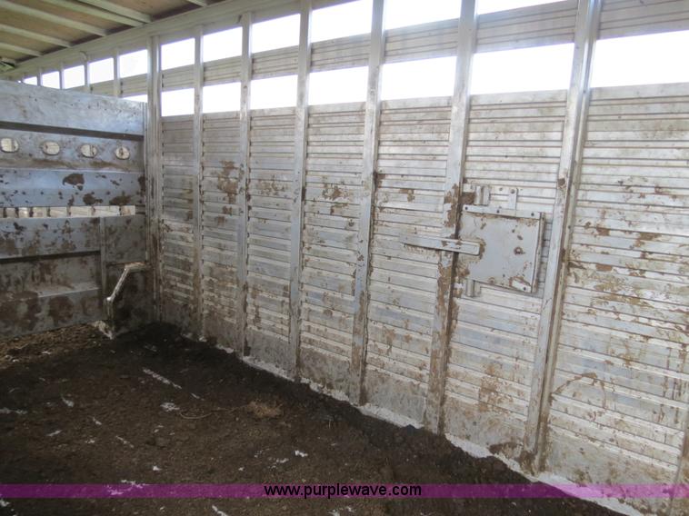 image for item F4957 2001 Eby Ruff Neck 26' aluminum gooseneck stock trailer