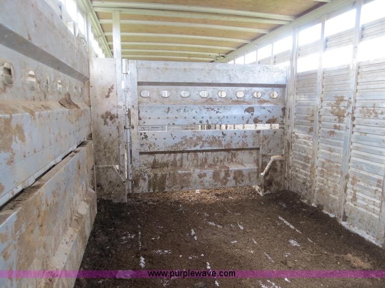 image for item F4957 2001 Eby Ruff Neck 26' aluminum gooseneck stock trailer