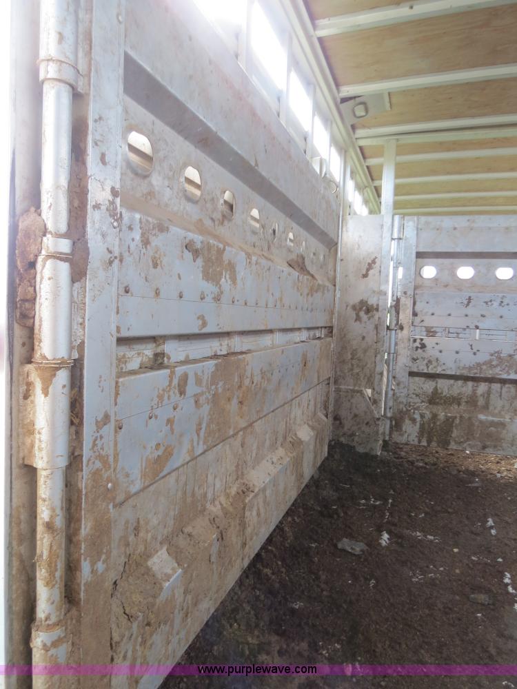 image for item F4957 2001 Eby Ruff Neck 26' aluminum gooseneck stock trailer