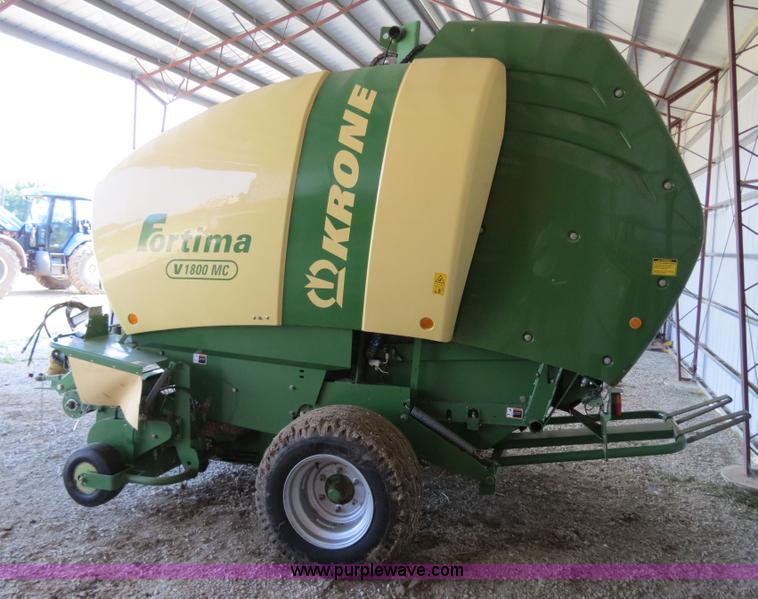 image for item F4963 2012 Krone Fortima V1800MC round baler
