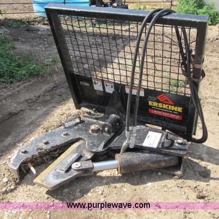 image for item F4973 Erskine tree shear skid steer attachment
