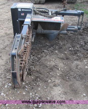 image for item F4975 Bradco 625 trencher skid steer attachment
