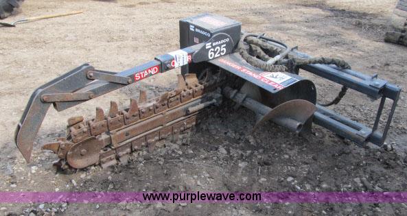image for item F4975 Bradco 625 trencher skid steer attachment