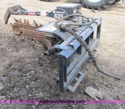 image for item F4975 Bradco 625 trencher skid steer attachment