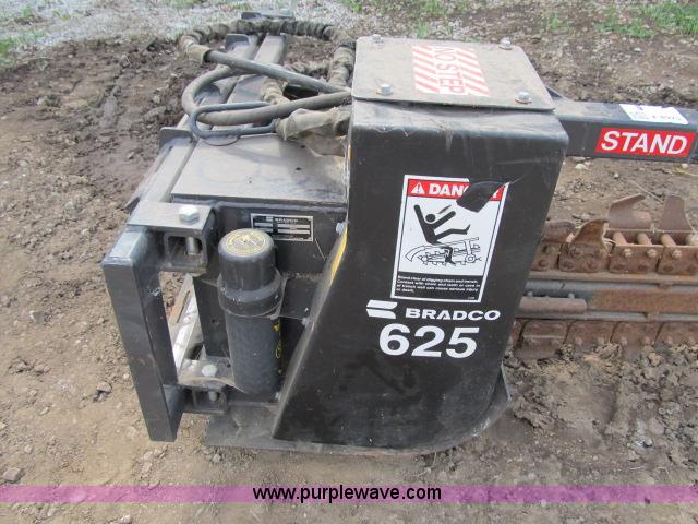 image for item F4975 Bradco 625 trencher skid steer attachment