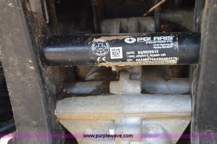 image for item H2920 2013 Polaris Sportsman 800 ATV