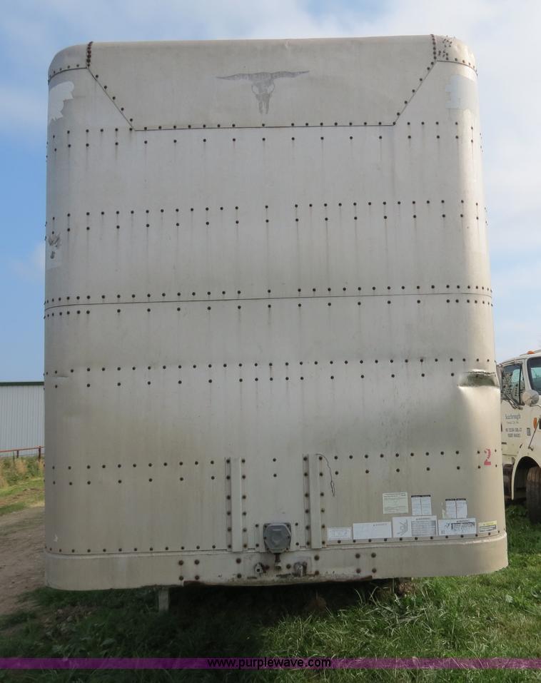 image for item I9533 1989 Wilson PSDCL-206 48' aluminum cattle pot trailer