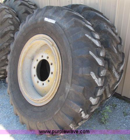 image for item AC9377 (2) 14.00-24 tires and wheels