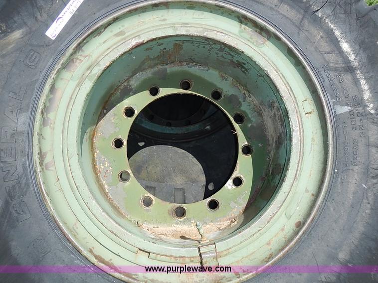 image for item BA9175 (4) General 23.5-25 tires and wheels