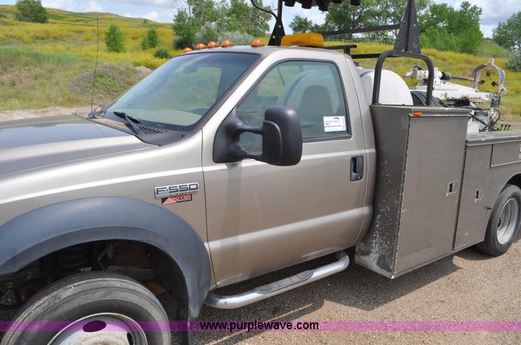 image for item F2040 2007 Ford F550 Super Duty XL utility truck with core drill
