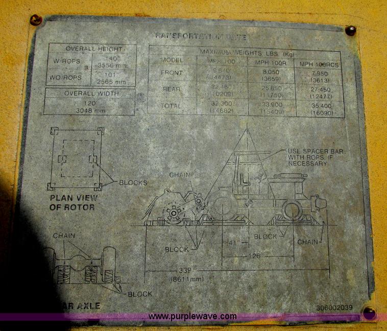 image for item F7446 1985 Bomag MPH 100R asphalt recycler