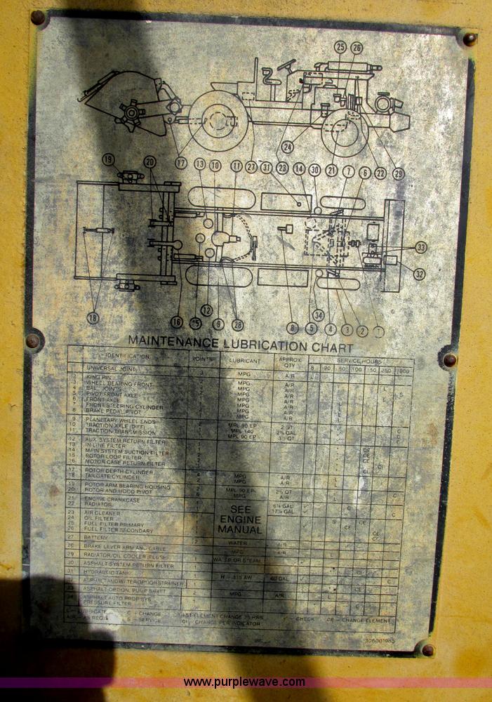 image for item F7446 1985 Bomag MPH 100R asphalt recycler