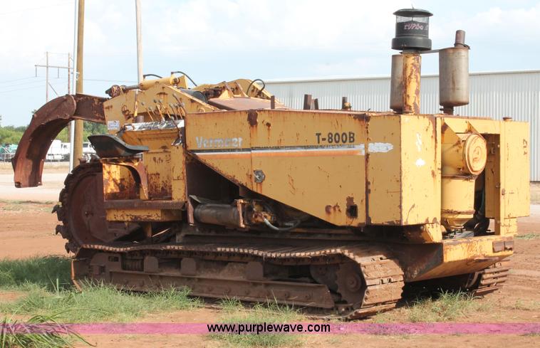 image for item H5634 1984 Vermeer T800B trencher