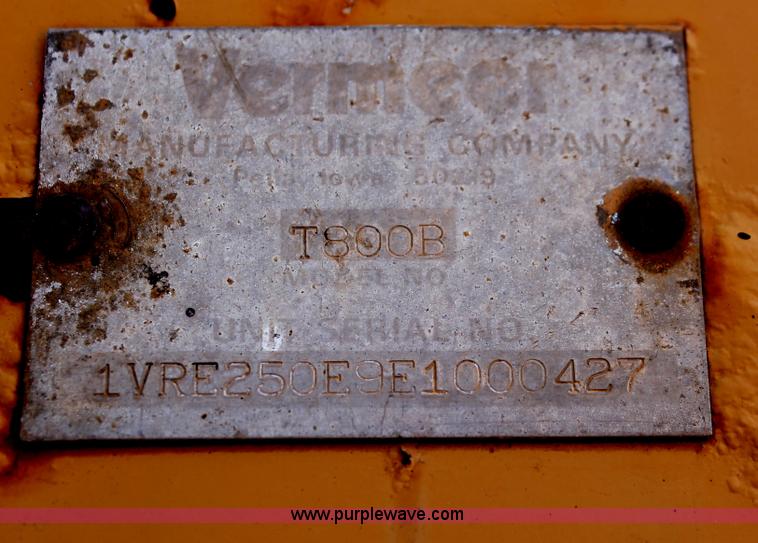 image for item H5634 1984 Vermeer T800B trencher