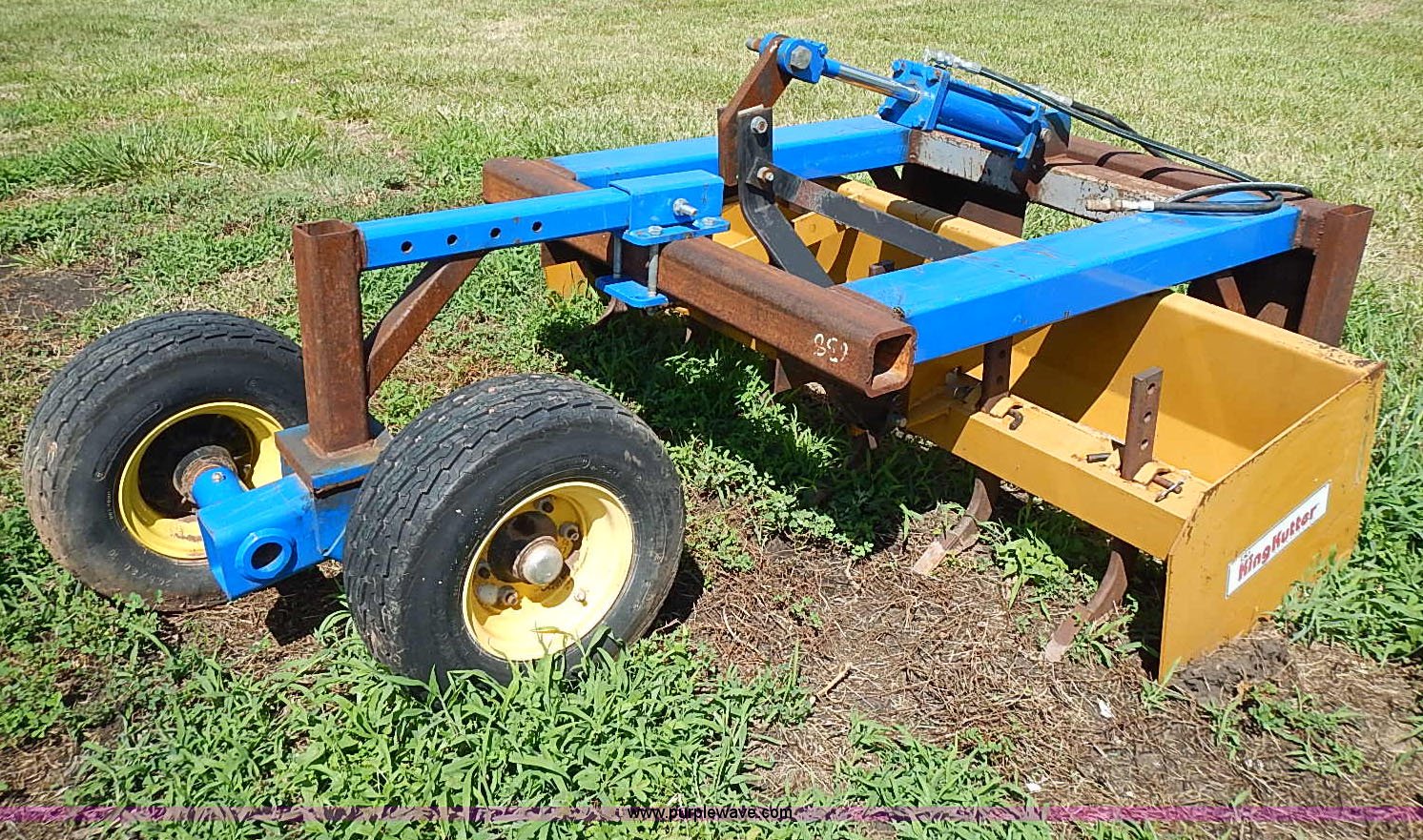 Shop built land leveling skid steer attachment in Blue Rapids, KS