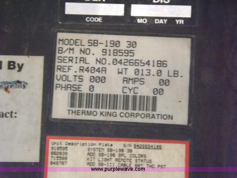 image for item H9233 2003 Utility Refrigerated trailer