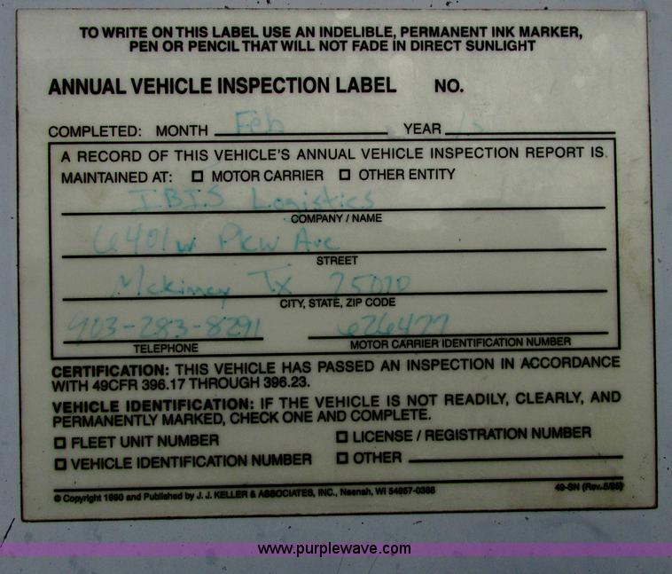 image for item I3484 1994 Wabash SA-102CW dray van trailer