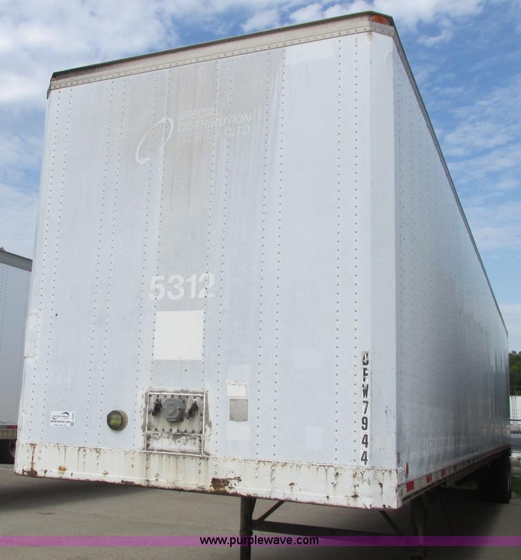 image for item I3485 1989 Stoughton ASVW-535T-S-C dry van trailer