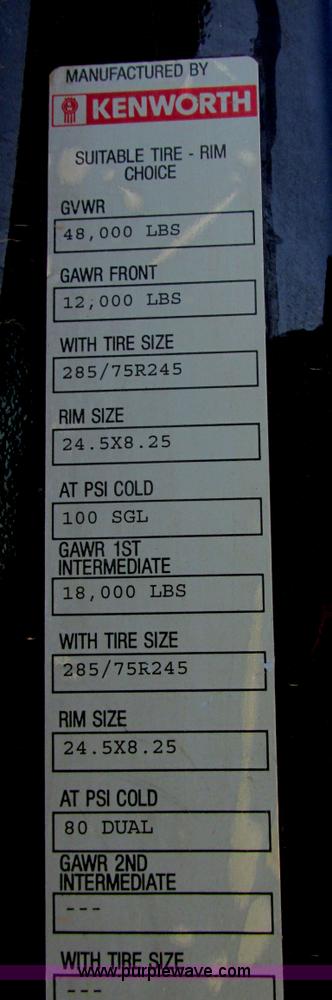 image for item I6208 1997 Kenworth T2000 semi truck