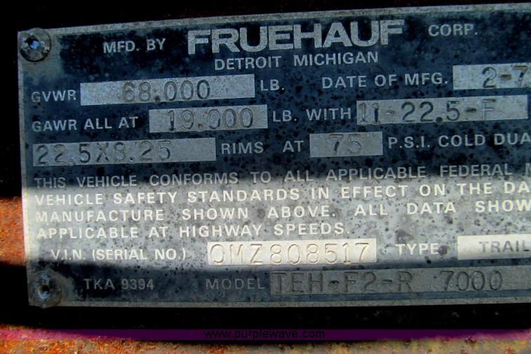 image for item I8998 1979 Fruehauf TEH-F2-R tank trailer
