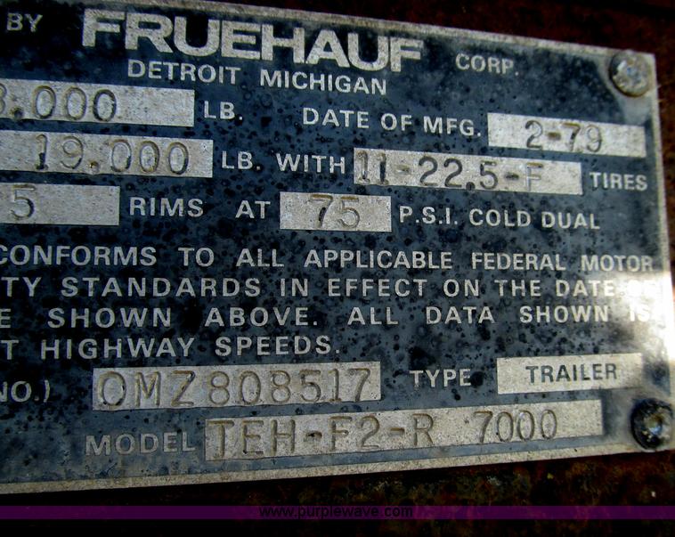 image for item I8998 1979 Fruehauf TEH-F2-R tank trailer