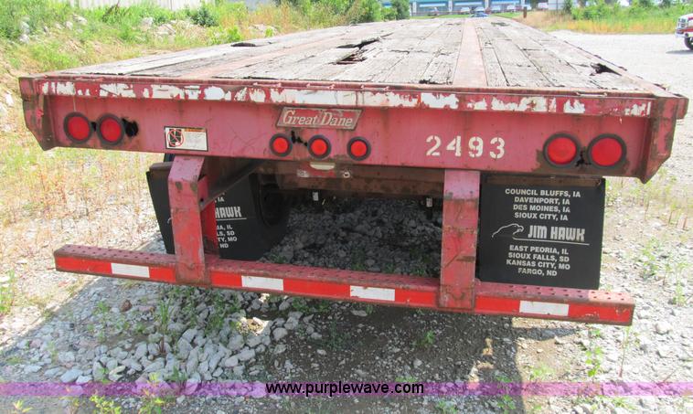 image for item Z9186 1995 Great Dane flatbed trailer
