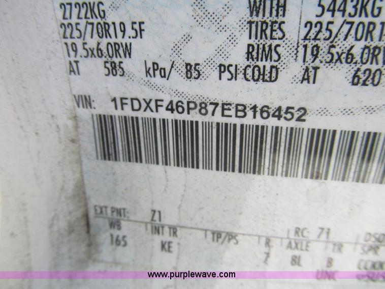 image for item H8878 2007 Ford F450 XL Super Duty service truck