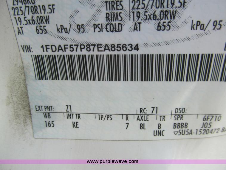 image for item H8883 2007 Ford F550 Super Duty XL service truck