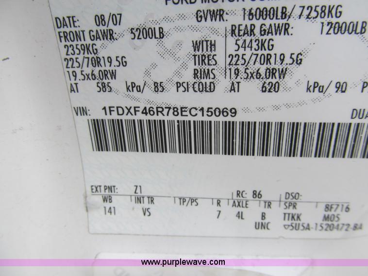 image for item H8890 2008 Ford F450 Super Duty XL service truck