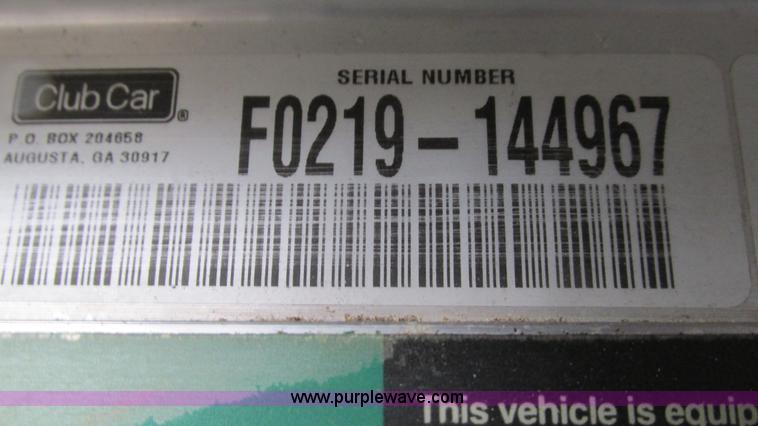 image for item AC9970 2002 Club Car Carry All 1 golf cart