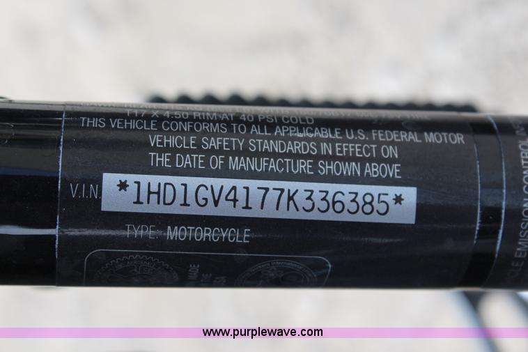 image for item BA9135 2007 Harley Davidson Super Glide motorcycle