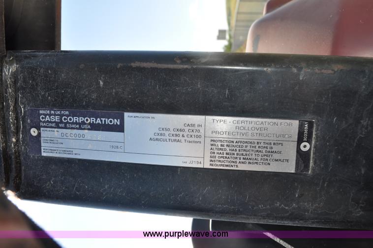 image for item F2049 2000 Case IH CX80 MFWD tractor