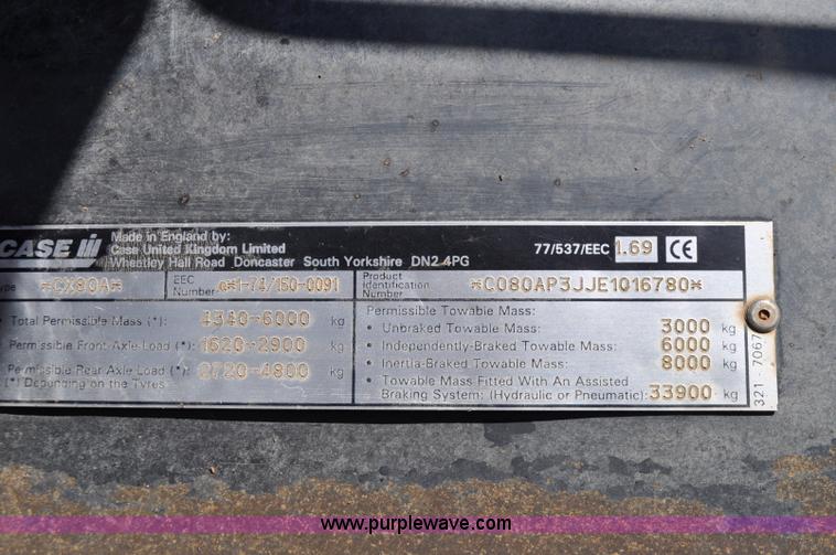 image for item F2049 2000 Case IH CX80 MFWD tractor