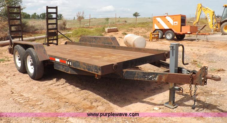 image for item H1788 2000 Fannin Fabrication Road Hog equipment trailer