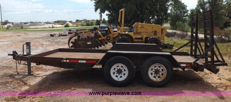 image for item H1788 2000 Fannin Fabrication Road Hog equipment trailer