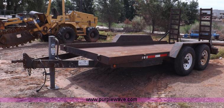 image for item H1788 2000 Fannin Fabrication Road Hog equipment trailer