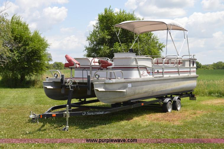 image for item H2870 1988 Playcraft pontoon boat