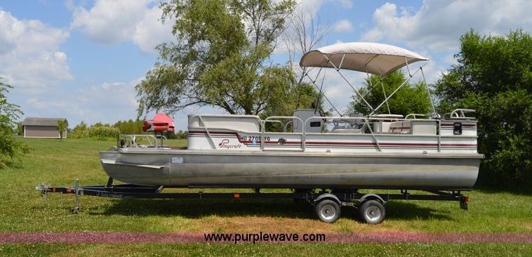 image for item H2870 1988 Playcraft pontoon boat