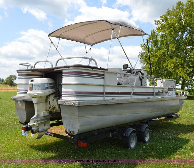 image for item H2870 1988 Playcraft pontoon boat